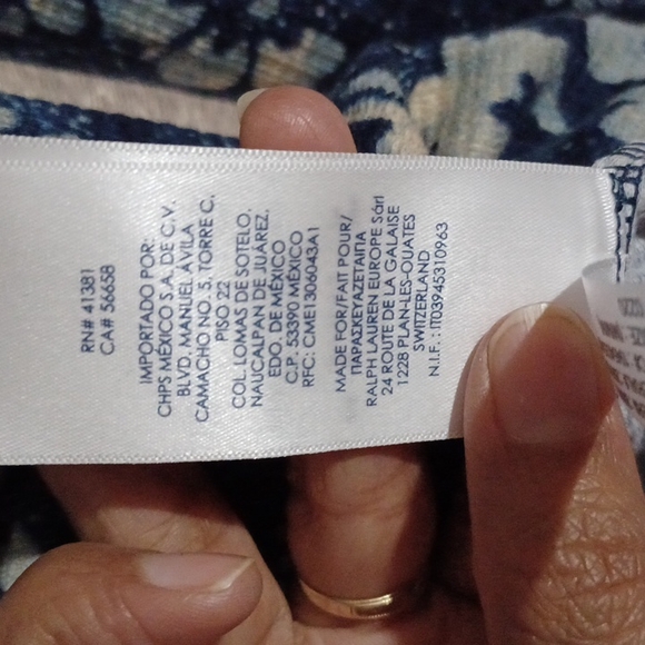 Chaps Women's Medium Blue Floral Pullover Sweatshirt And Turtleneck Style. - Picture 10 of 11